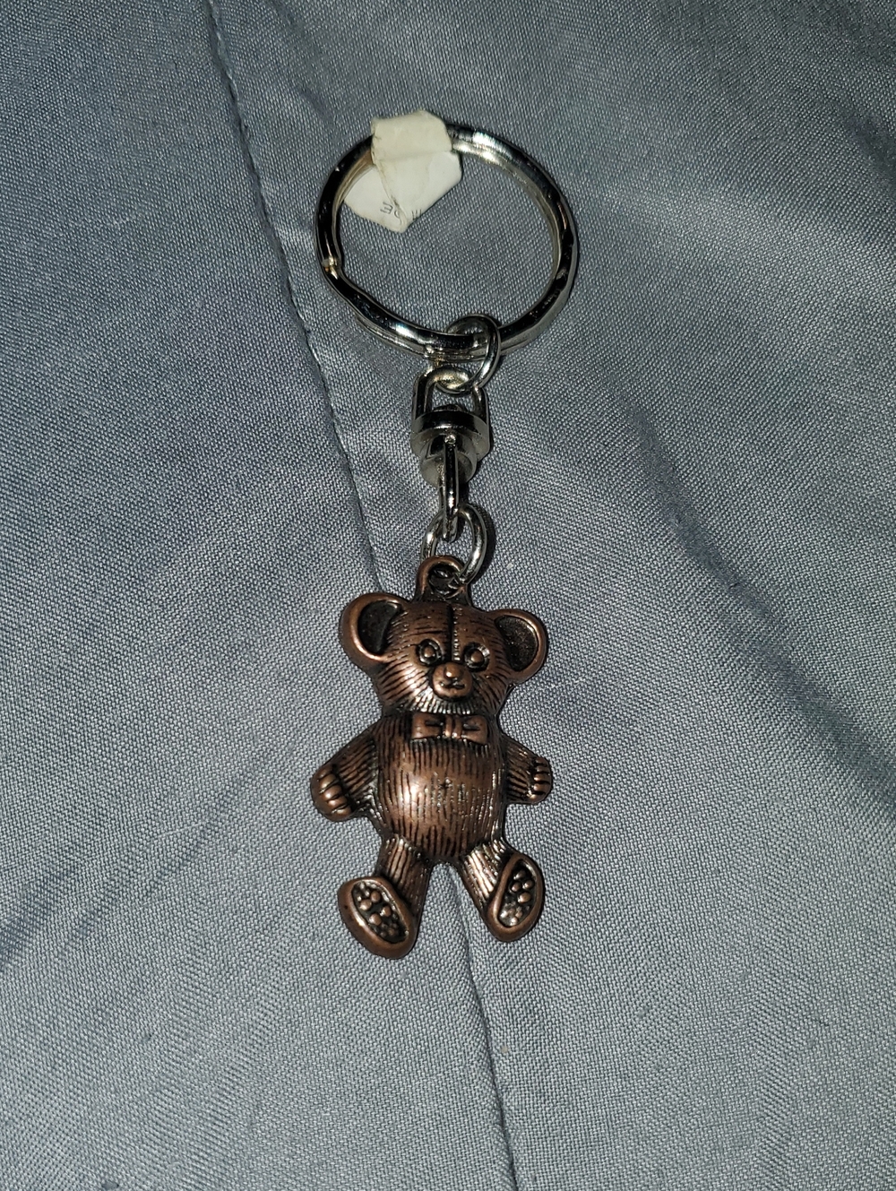 Bronze Teddy Bear Keychain for Kids Accessories